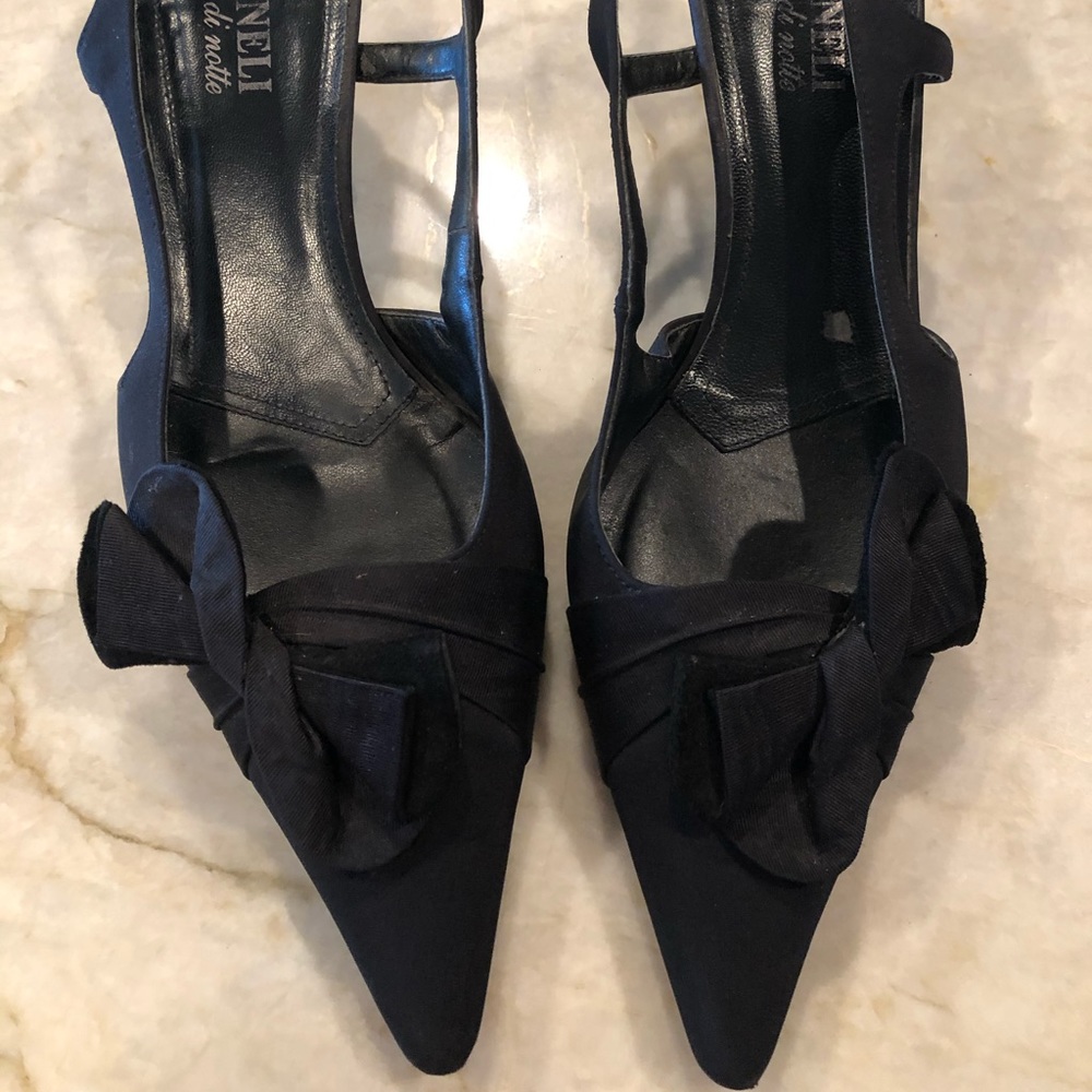 Black evening shoes
